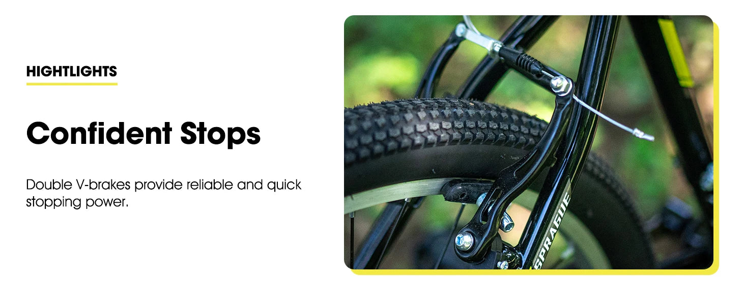 Hiland 24 26 inch Mountain Bike for Men Women, 21 Speeds High-Carbon Steel Frame, Sport Cycling MTB Bicycle for Adult