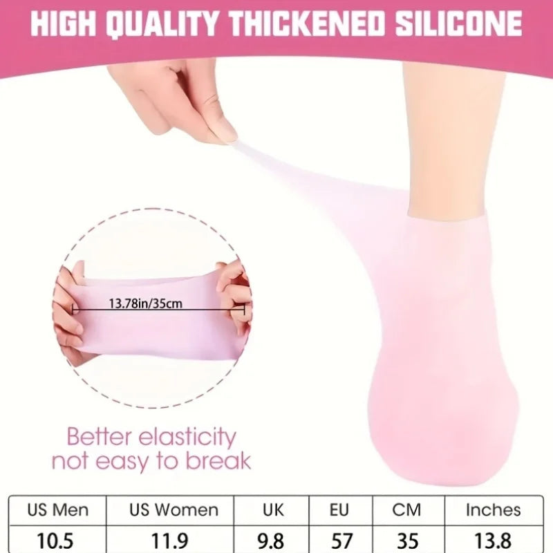 Moisturizing Silicone Foot Socks for Cracked Feet - Smarsty