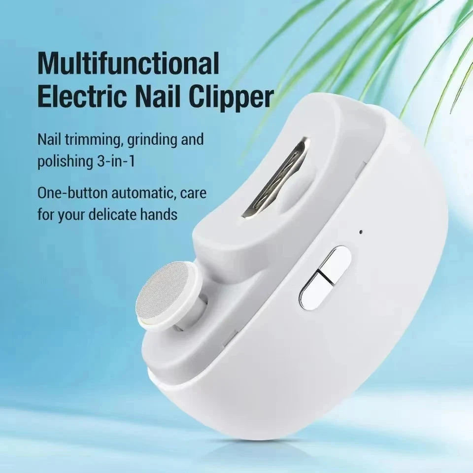 Multifunctional Electric Nail Clipper With Polishing Light - Smarsty