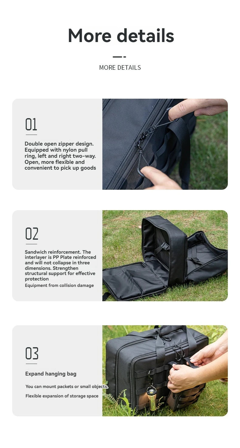 CAMPINGMOON BK-46 Large Capacity Storage Bag Camping IGT Module Collection Storage Bag Outdoor Tactical Packaging Kit by Smarsty