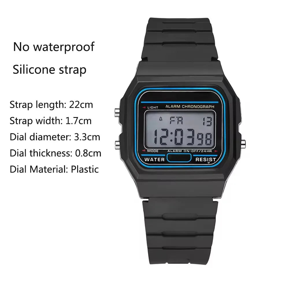 Luxury Stainless Steel Men's Digital Watch with Link Bracelet - Smarsty