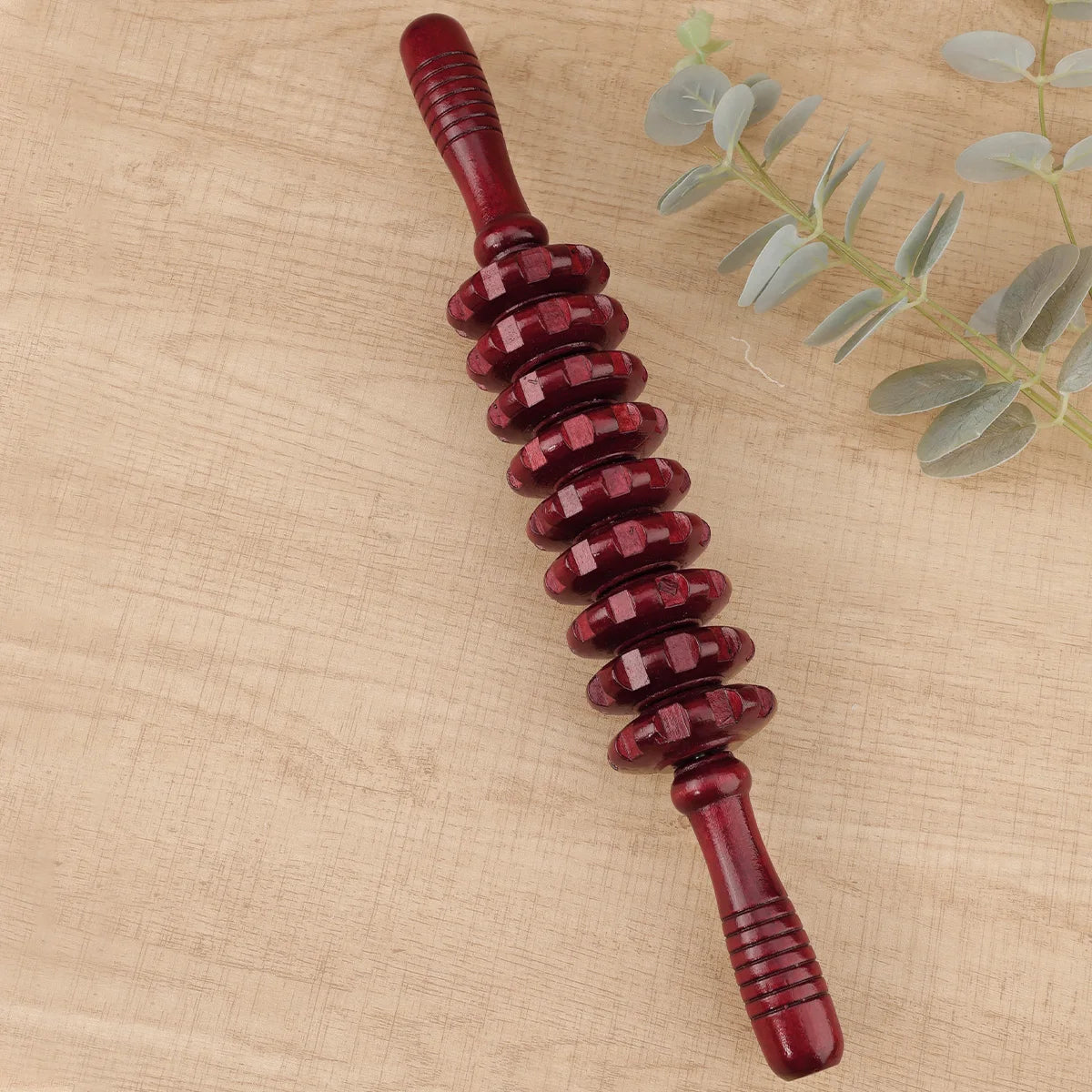 Wooden Trigger Point Massager Roller for Muscle Relief - Smarsty
