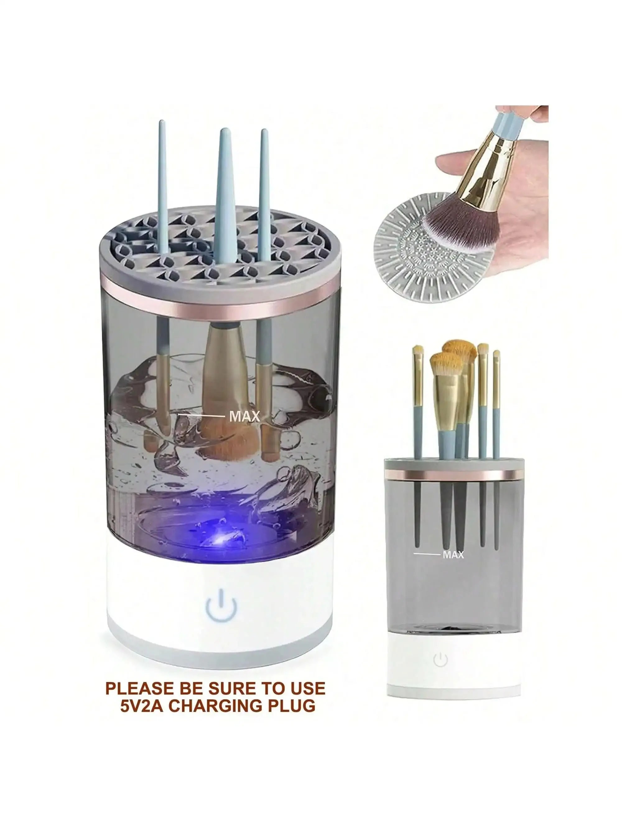 Electric Makeup Brush Cleaner Machine for Effortless Cleaning - Smarsty