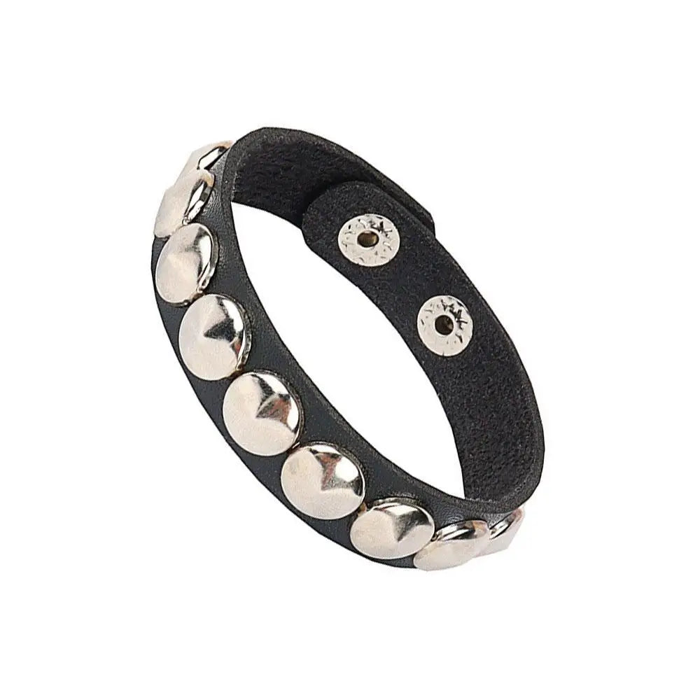 Punk Dark PU Chain Bracelet Multi Layered Fashion Jewelry - Smarsty