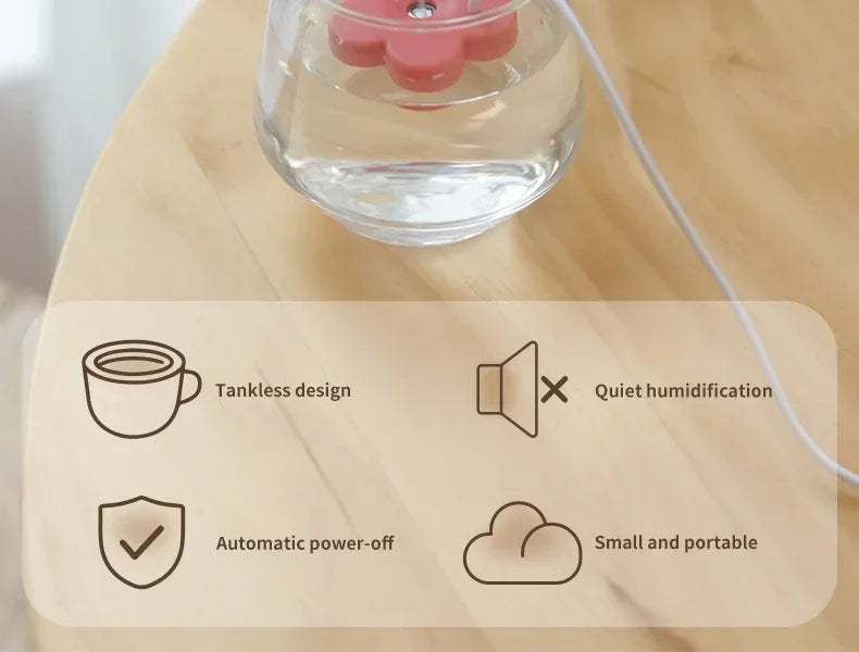 Portable Mini USB Humidifier for Home Air Quality - Smarsty