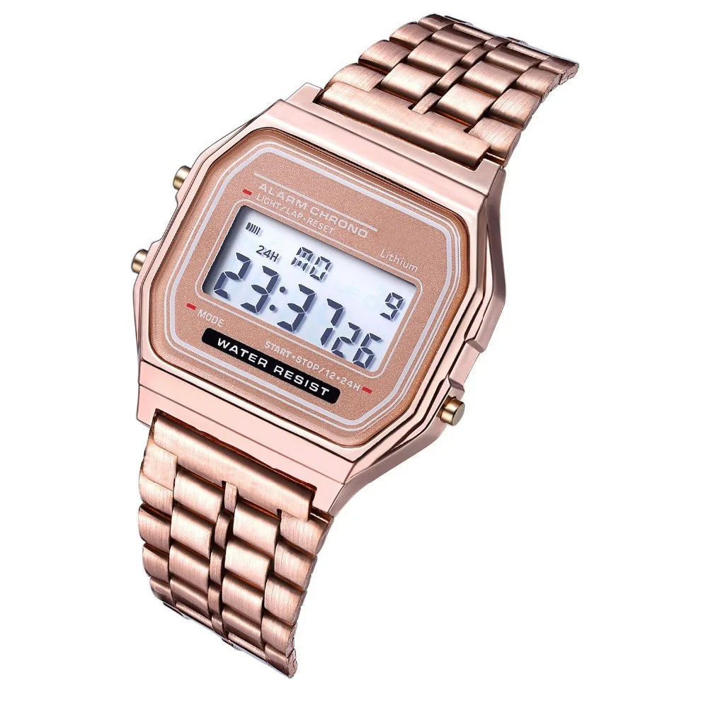 Ultra-Thin Steel Strip LED Watch with Stylish Design - Smarsty