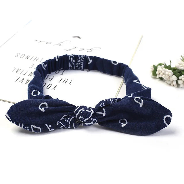 Boho Soft Elastic Headband For Women Vintage Cross Knot - Smarsty