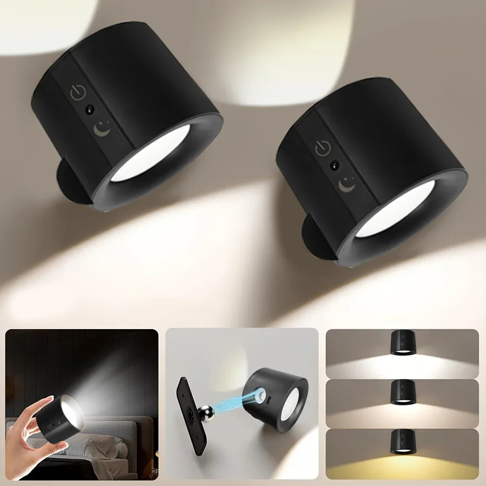 Modern Magnetic LED Wall Lamp with Remote Control - Smarsty