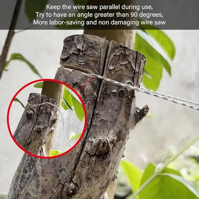 Cable Saw Stainless Steel Wire Saw Pocket Hand Saw for PVC, PE, ABS Pipes Cutting, Camping Hiking Wood Cutting by Smarsty