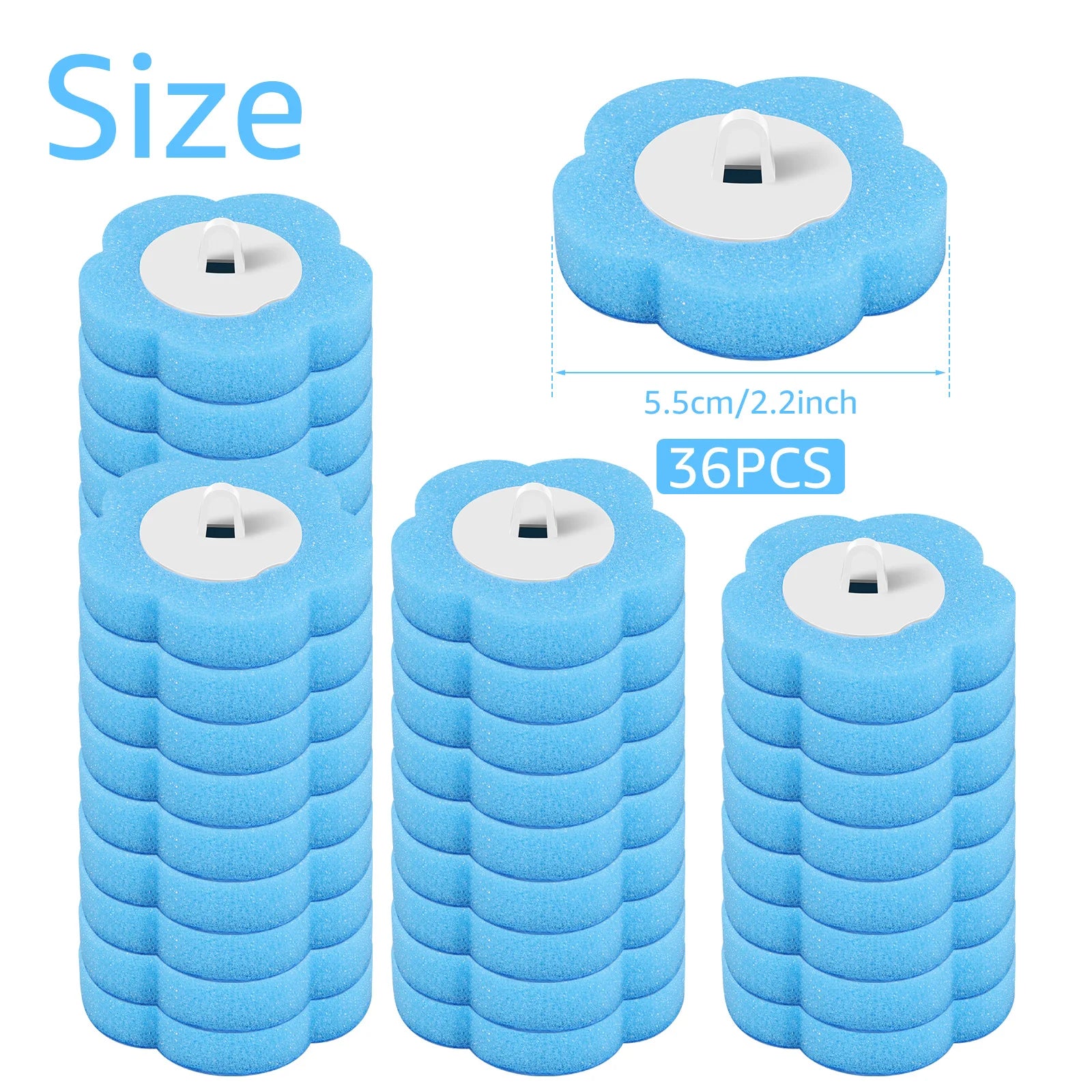 18/36Pcs Toilet Brush With Disposable Replacement Head Kits Upgrade Long Handle Bathroom Cleaning Brush For Home Wc Accessories - Smarsty