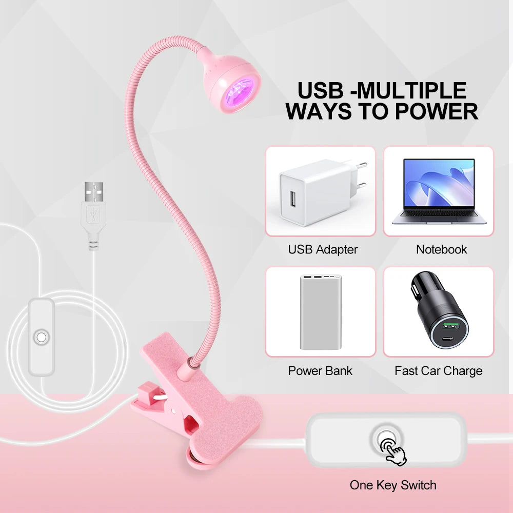 Mini Portable UV Nail Lamp for Quick Gel Drying - Smarsty