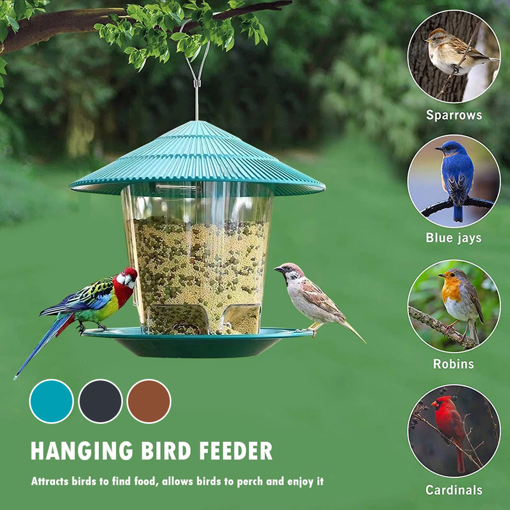 Automatic Outdoor Bird Feeder with Multiple Holes - Smarsty