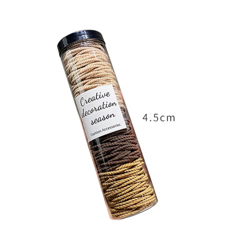 100 Pack Soft Elastic Hair Scrunchies Bulk Set Gentle - Smarsty