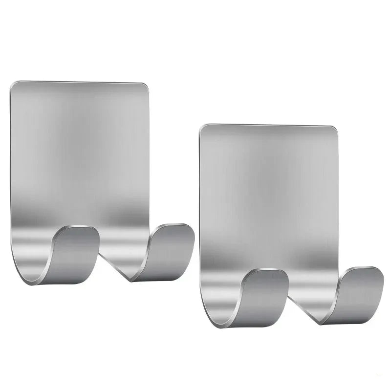 2pcs Razor Holder Stainless Steel Men Shaving Shaver Razor Stand Shelf Shaving Razor Storage Rack Bathroom Hook Organizer