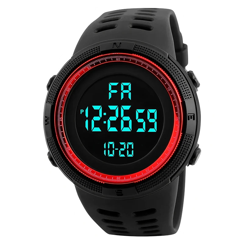 Men's Digital Sports Watch with LED Countdown Feature - Smarsty
