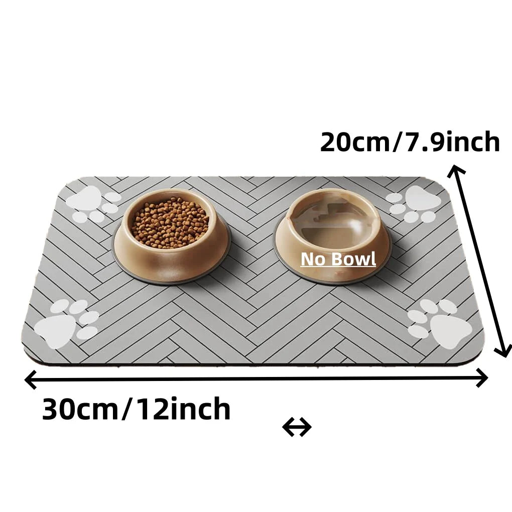 Absorbent Pet Feeding Mat with Waterproof Backing - Smarsty