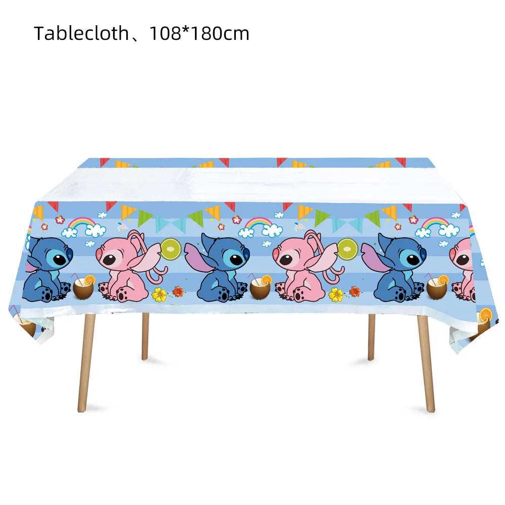 Disney Lilo and Stitch Tablecloth for Kids Parties - Smarsty