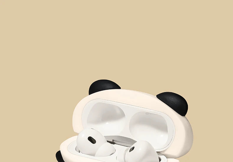 Cute Panda Silicone Headphone Case for AirPods 4 - Smarsty
