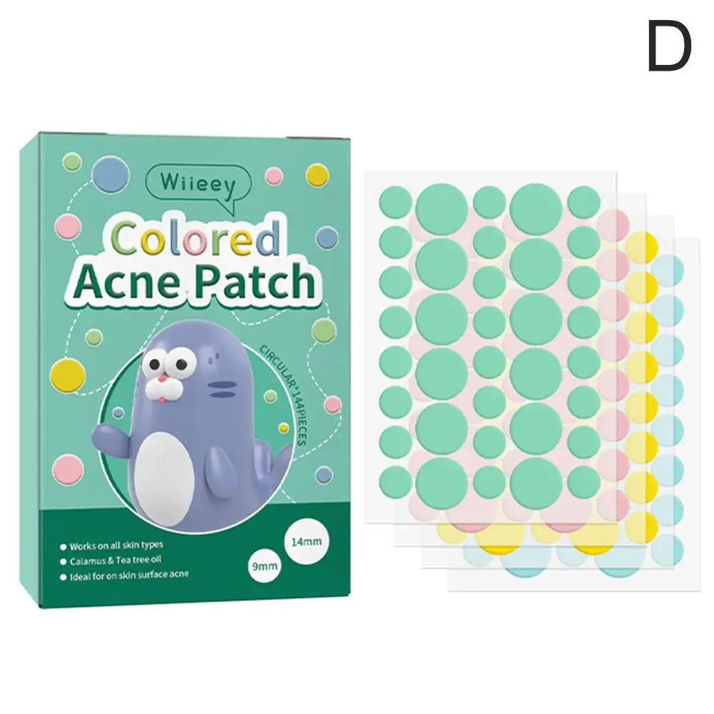144PCS Colorful Acne Patches for Clear Skin - Smarsty