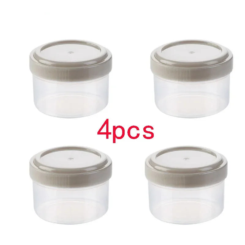 4pcs Plastic Sauce Squeeze Bottle Mini Seasoning Box Salad Dressing Containers Outdoor Portable Barbecue Spice Jar Kitchen Tool by Smarsty