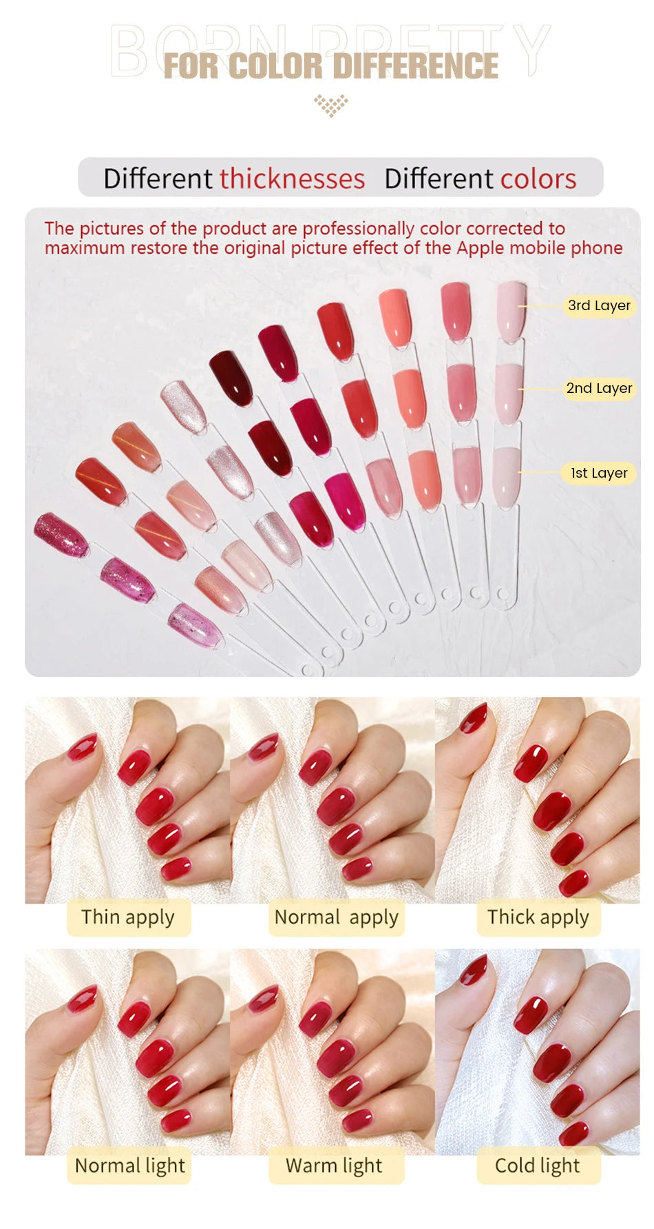 Born Pretty Rainbow Purple Magnetic Gel Nail Polish - Smarsty