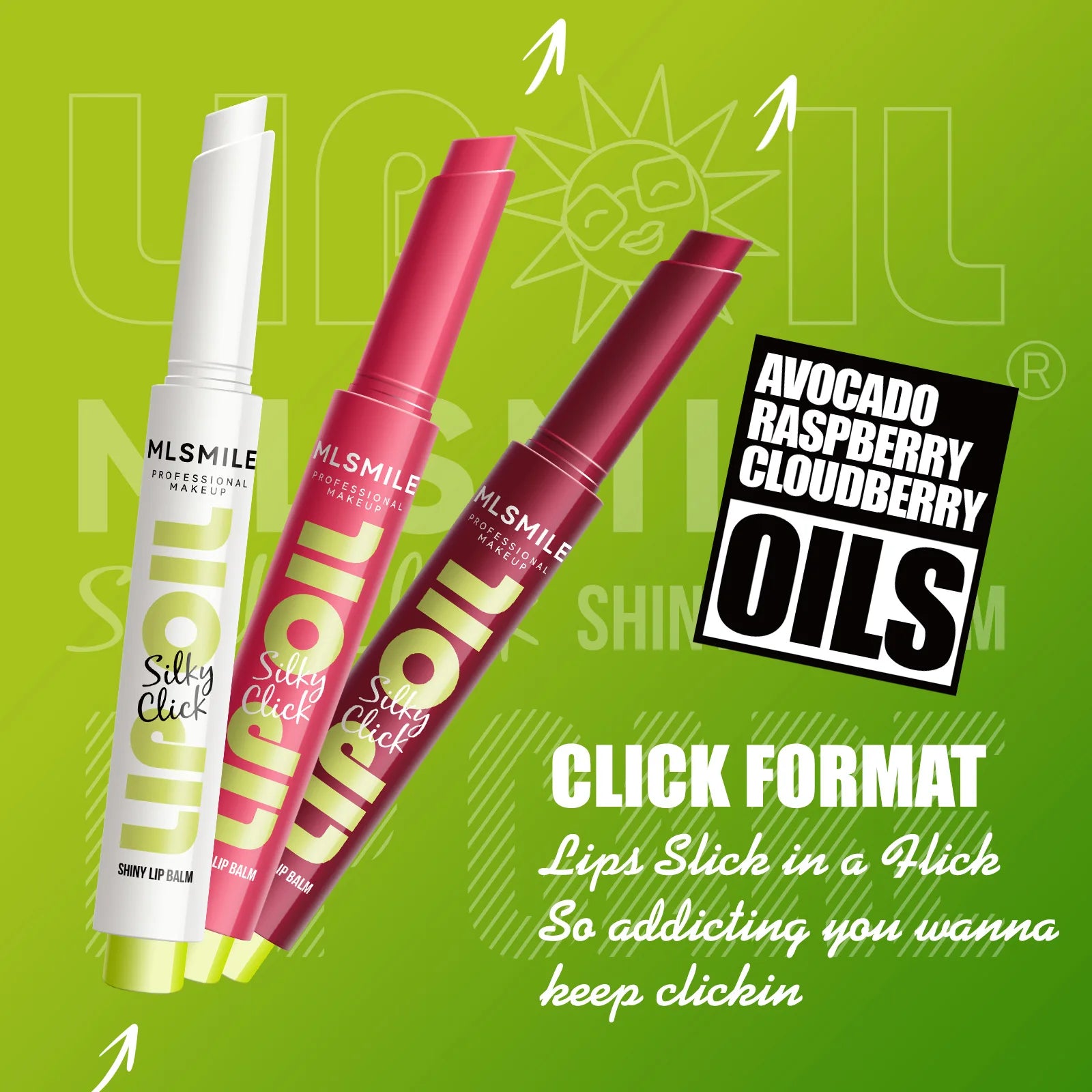 MLSMILE Multi-Color Hydrating Lip Gloss with Mirror - Smarsty
