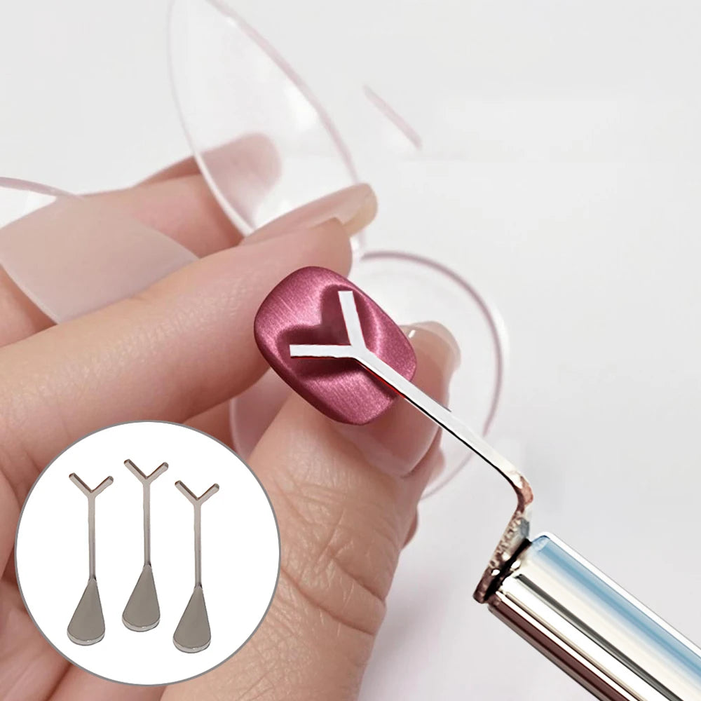 2Pcs Cat's Eye Nail Magnet for Heart-Shaped Effects - Smarsty
