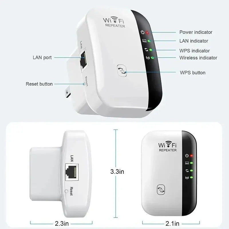 WiFi Repeater Signal Amplifier for Extended Coverage - Smarsty