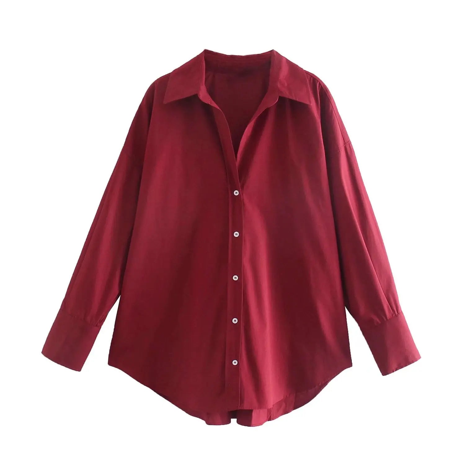 MUJER Women Shirt Multicolour Button Up Shirt Women Summer Long Sleeve Top Female Streetwear Oversize Shirts And Blouses Women - Smarsty