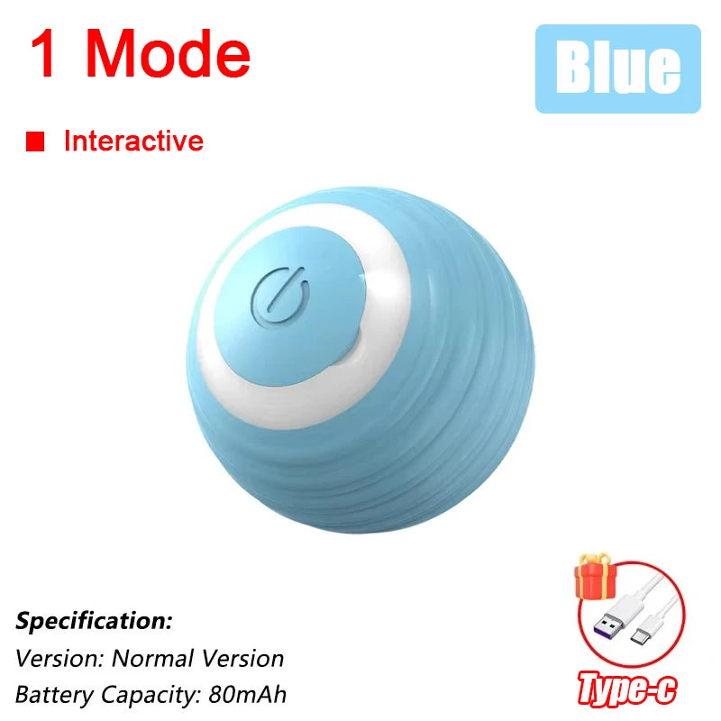 Interactive Rechargeable Cat Toy Ball With Faux Tail - Smarsty