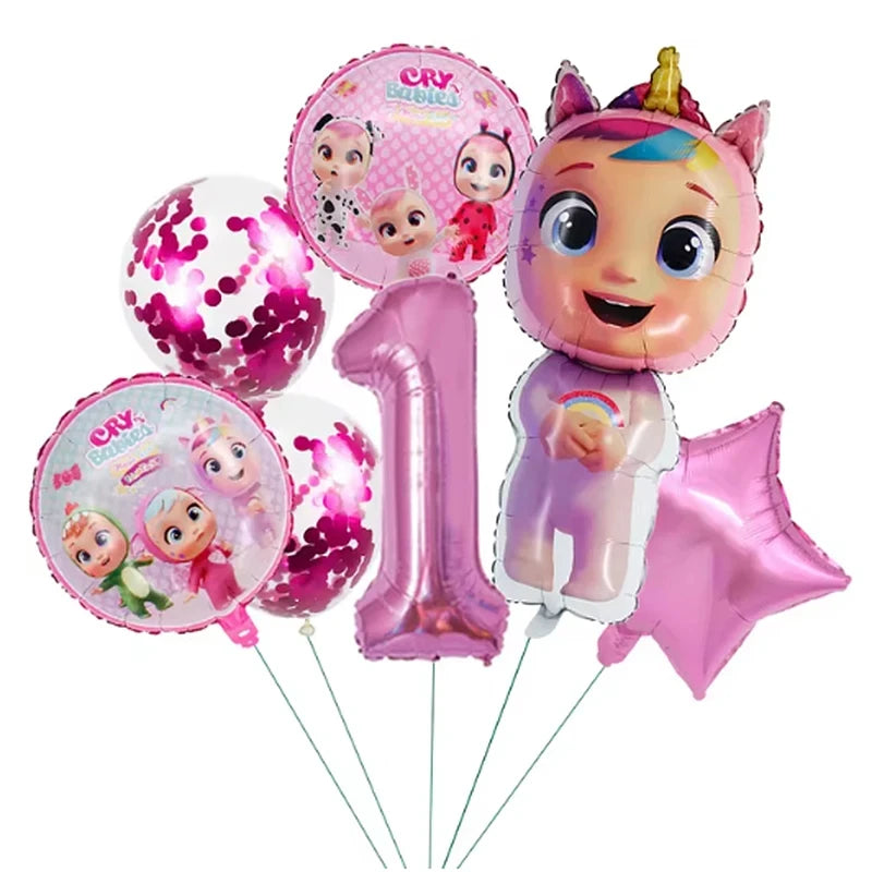 Cry Babies Birthday Party Decorations Tableware Set - Smarsty