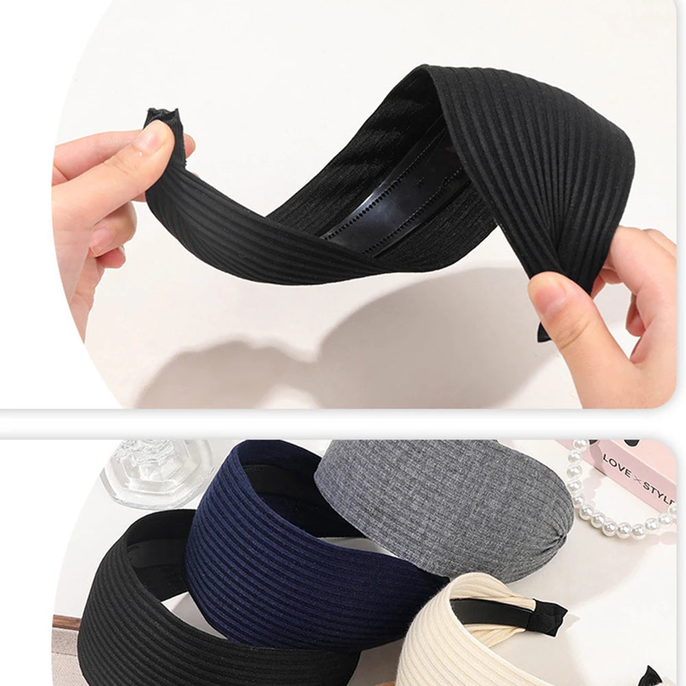 Wide Twilled Nonslip Headband For Women Comfortable - Smarsty