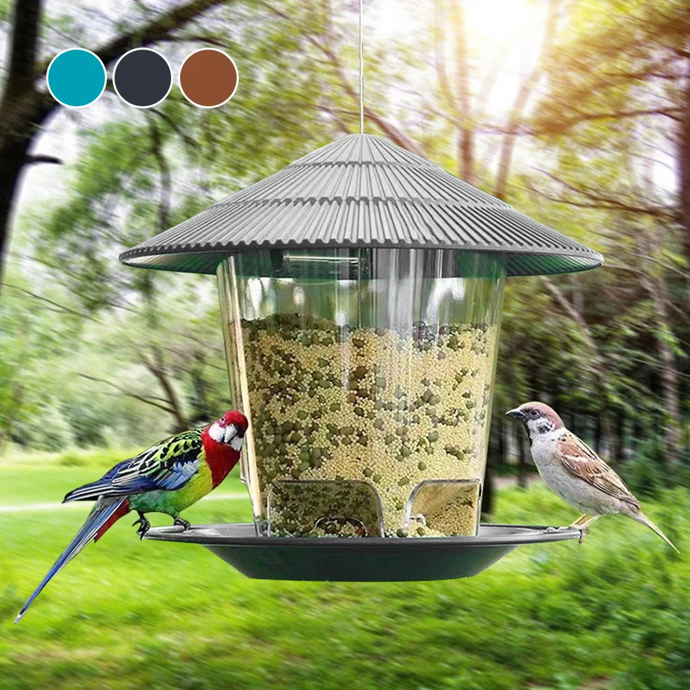 Automatic Outdoor Bird Feeder with Multiple Holes - Smarsty