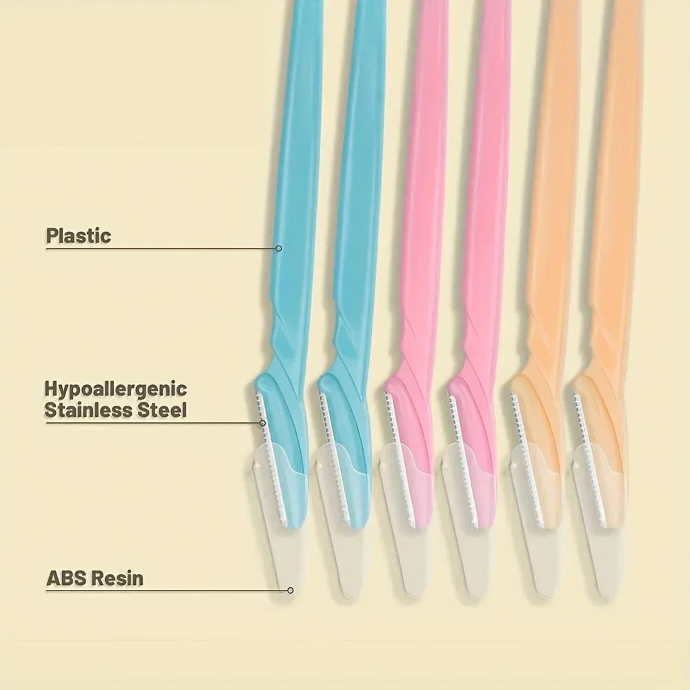 Eyebrow Razor Set with Precision Safety Covers - Smarsty