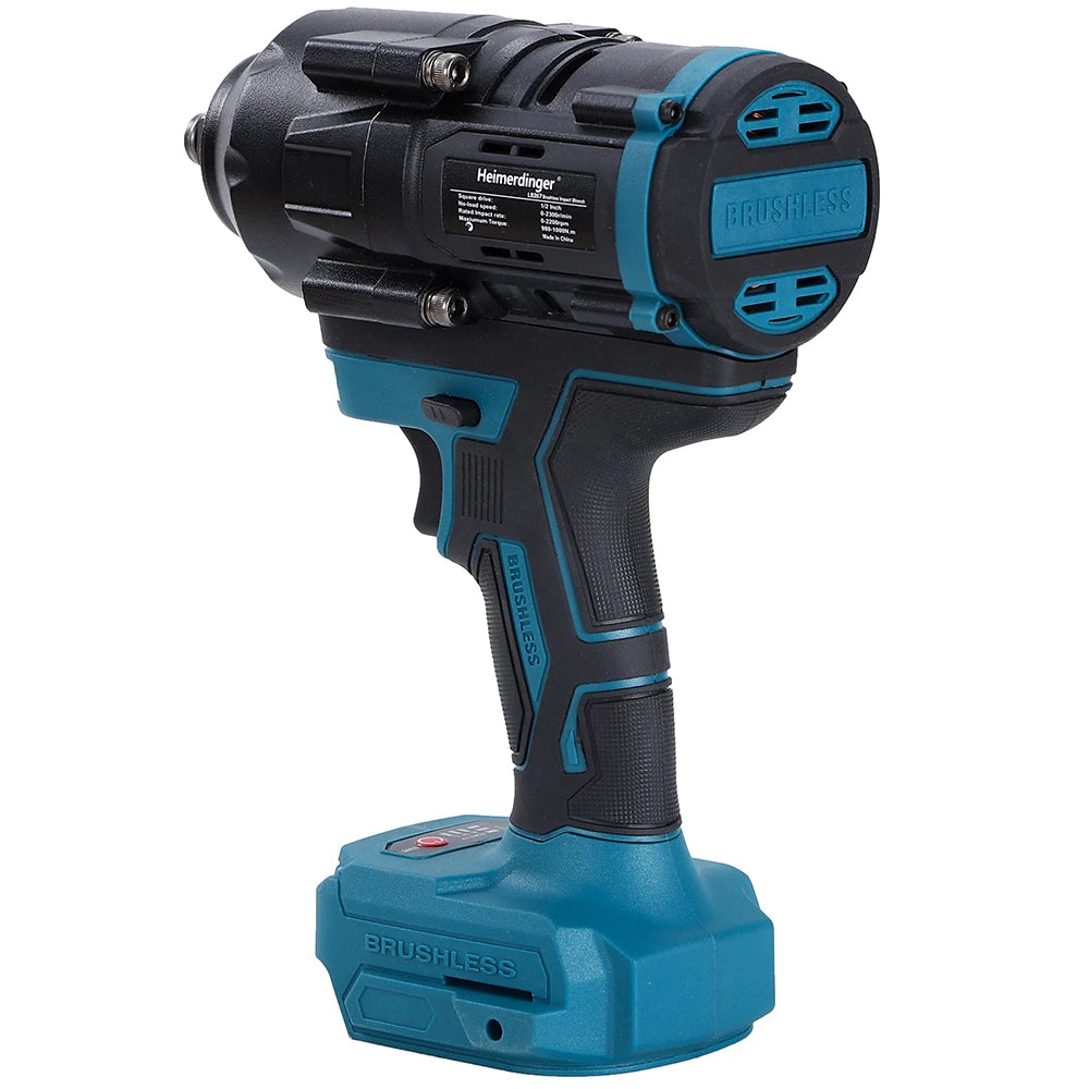 Heimerdinger 18V Brushless Cordless Impact Wrench 1000NM Torque - Smarsty