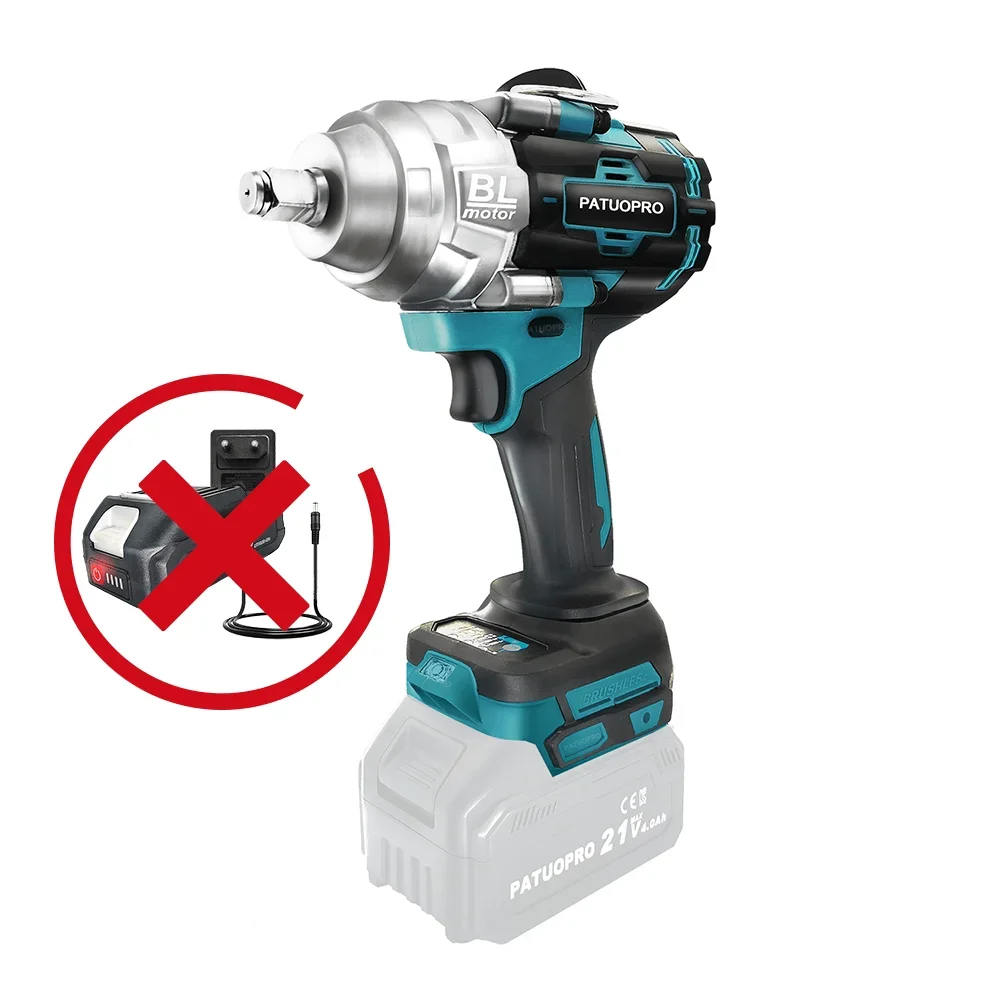 21V Brushless Electric Impact Wrench with High Torque - Smarsty