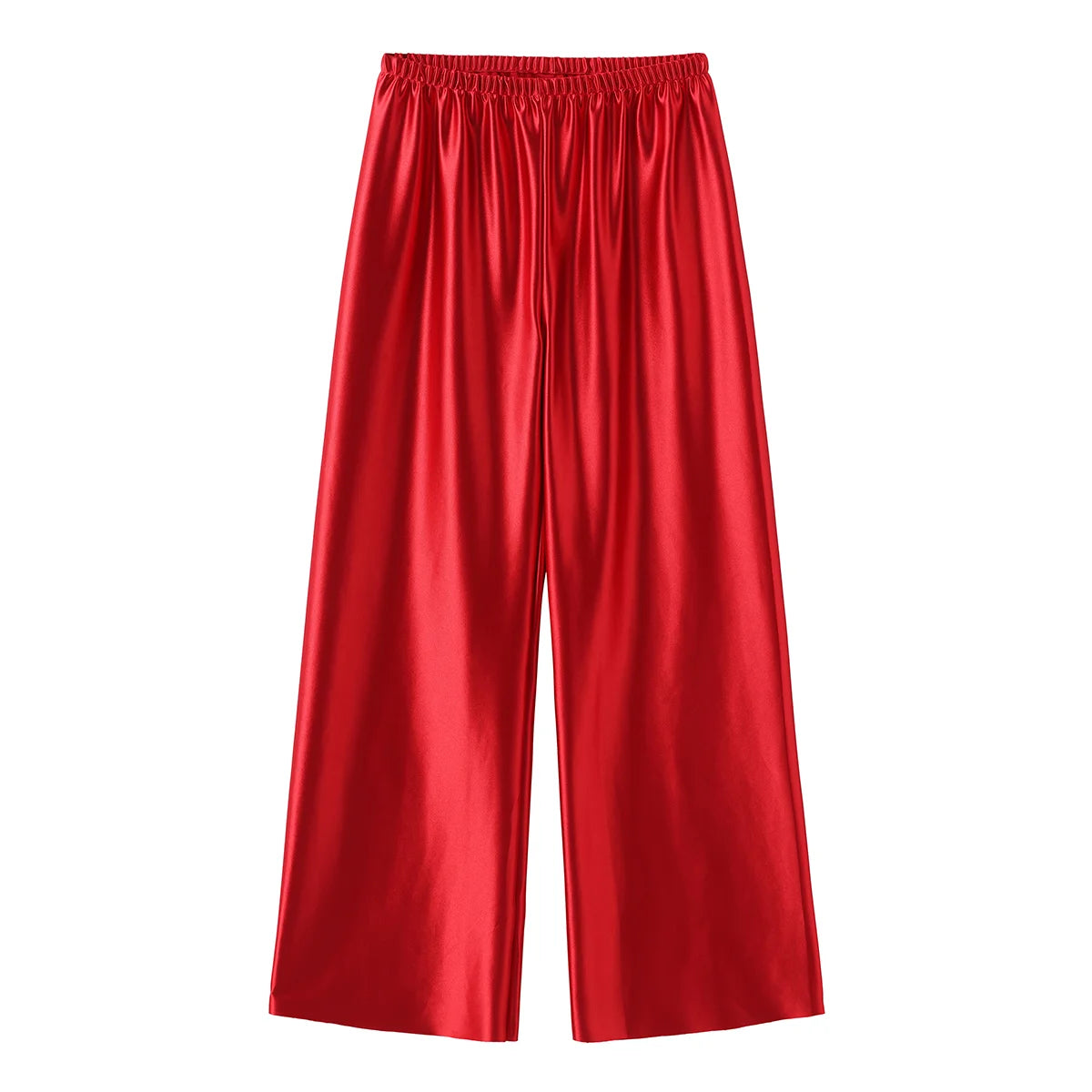 Satin Wide Leg Pants Long Floor Casual Pants Women's Summer - Smarsty