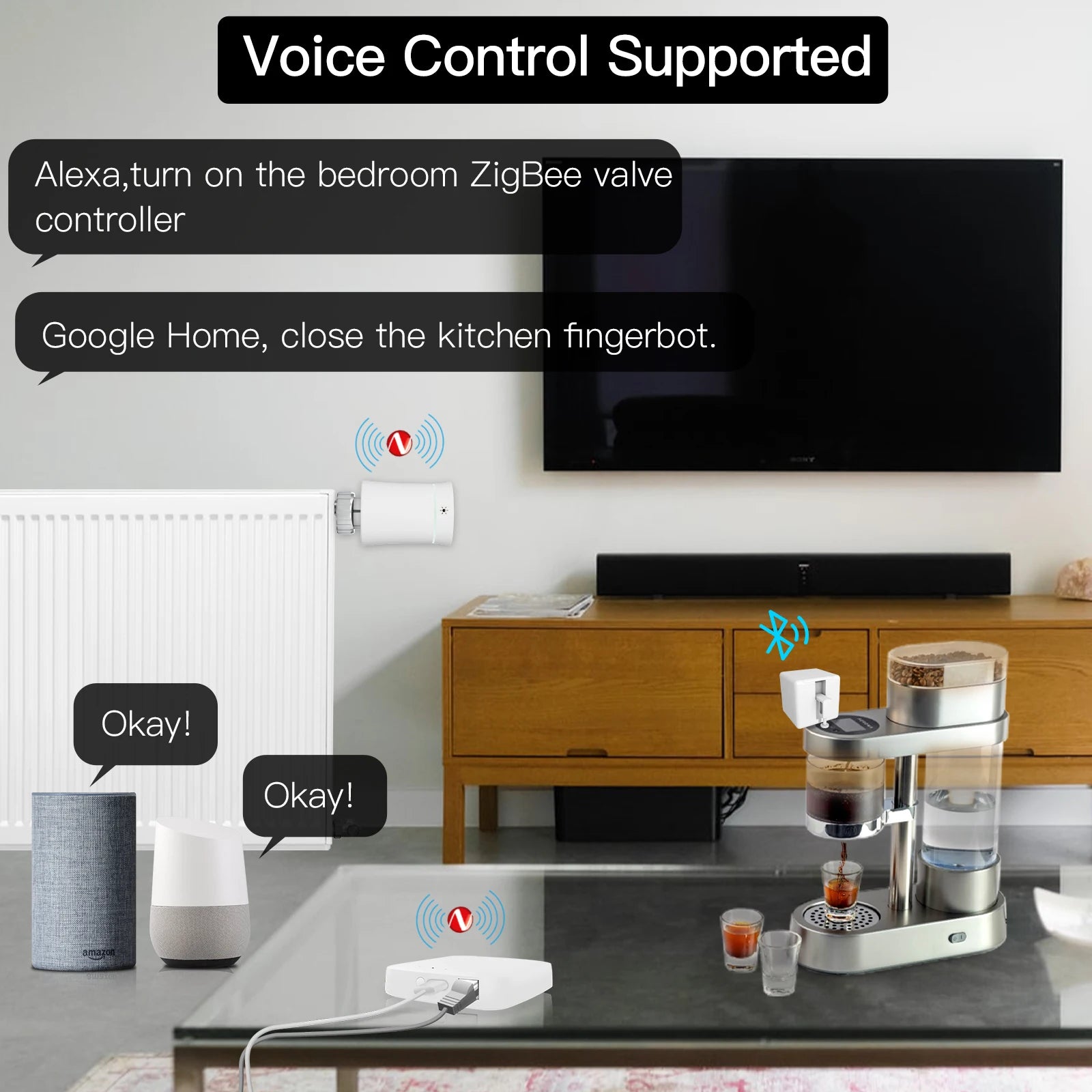 MOES Smart Multi-Mode Gateway with Voice Control - Smarsty