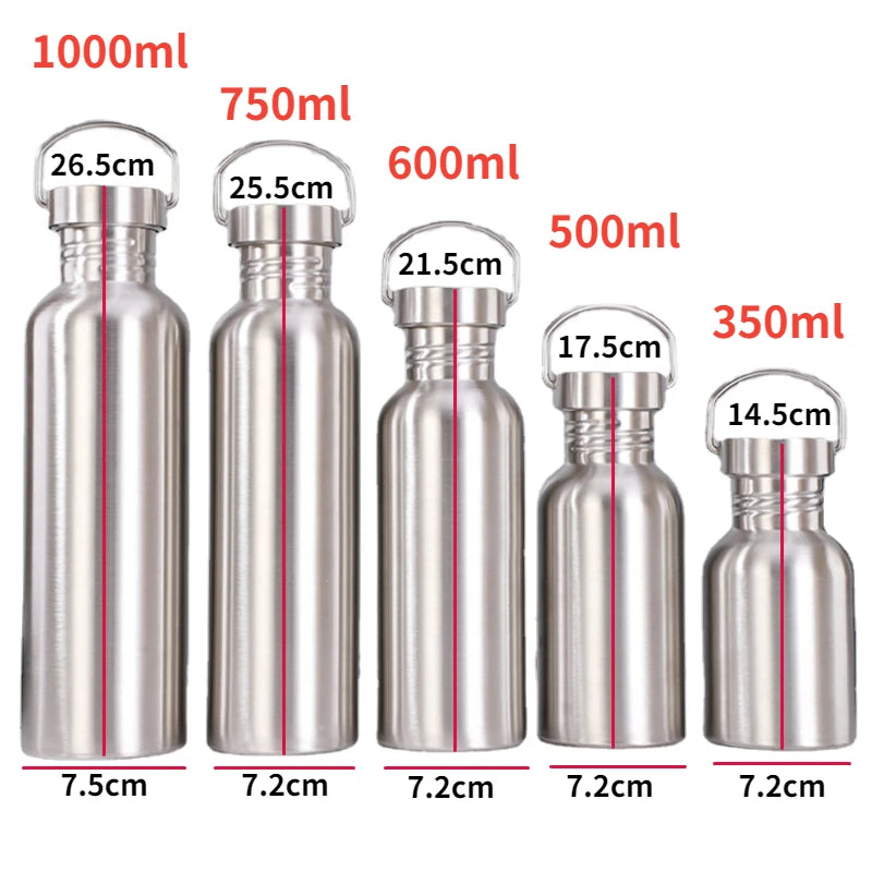 Stainless Steel Water Bottle Large Capacity Vacuum Flask - Smarsty