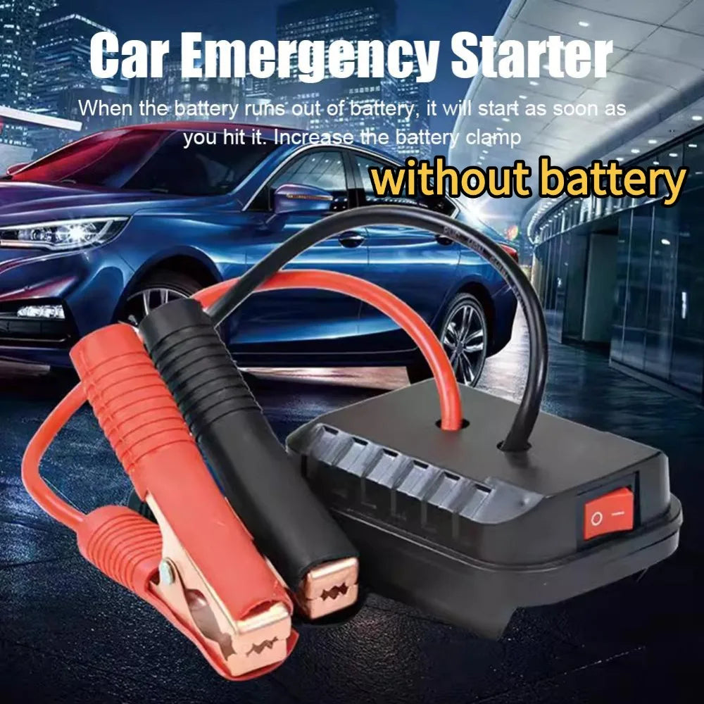 Car Lithium Battery Converter Charger Clip Auto Igniter Jump Starter For Makita Booster Cable Adapter Emergency Power DIY Tools - Smarsty