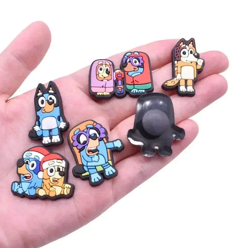 New Jibbitz Bluey Collection Shoe Charms For Clogs Diy Decorations Accessories Sandals Decorate Boy Girls Birthday Gifts - Smarsty