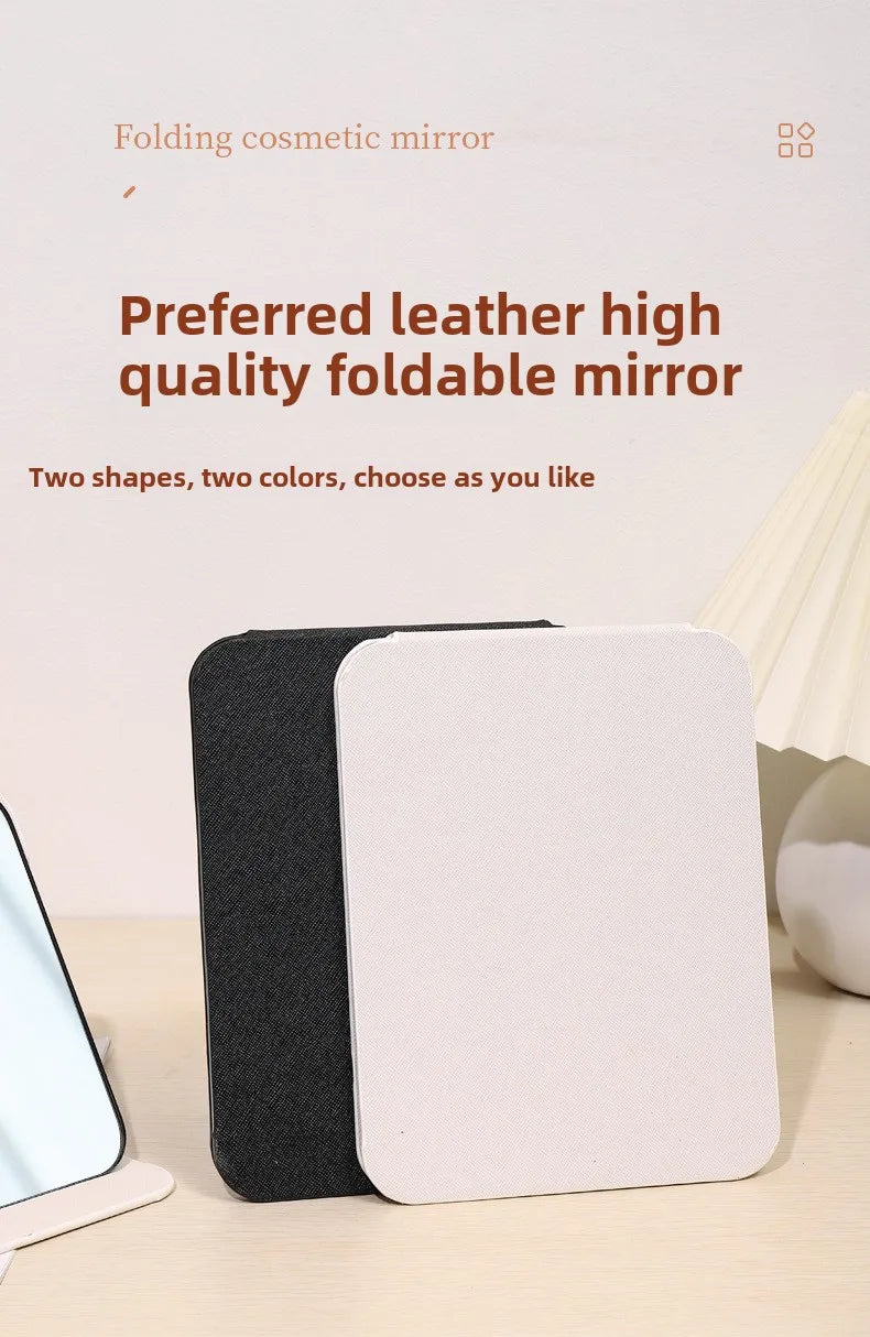 Portable Folding Makeup Mirror with Creative Design - Smarsty