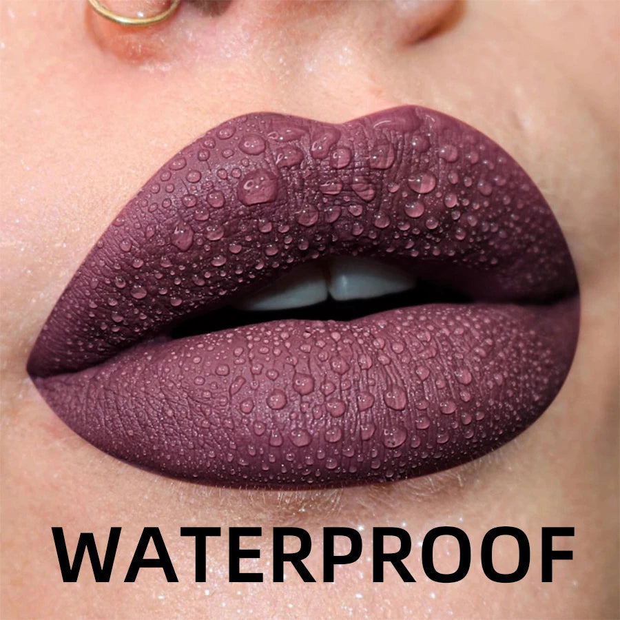 Matte Velvet Waterproof Lip Gloss With Hydrating Formula - Smarsty