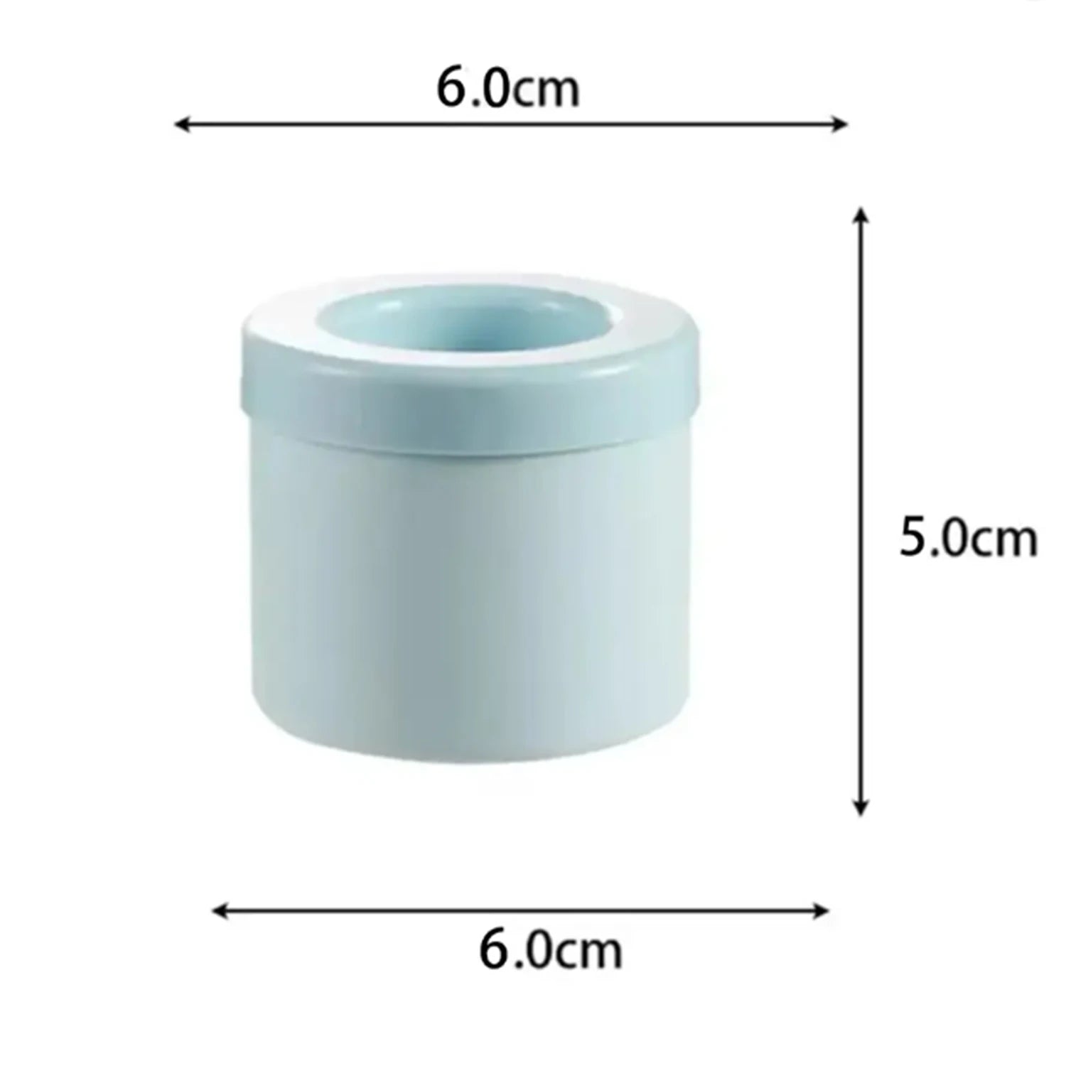 Food grade silicone cylindrical ice tray ice making mold for household kneading, ice storage box, ice cup, quick freezing (small