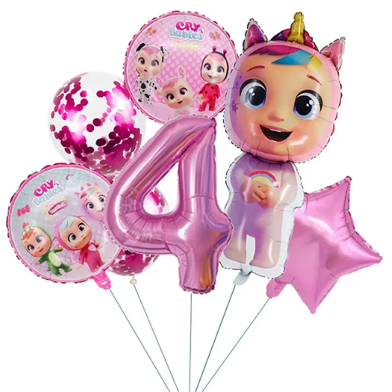 Cry Babies Birthday Party Decorations Tableware Set - Smarsty