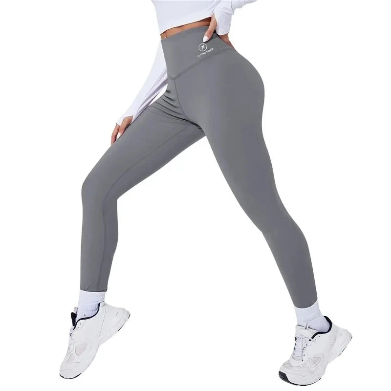 1pc Women High Waist Yoga Leggins Gym Sports Tights Woman Running Pants Sexy Butt Lifting Leggings Gym Fitness Push Up Leggins - Smarsty