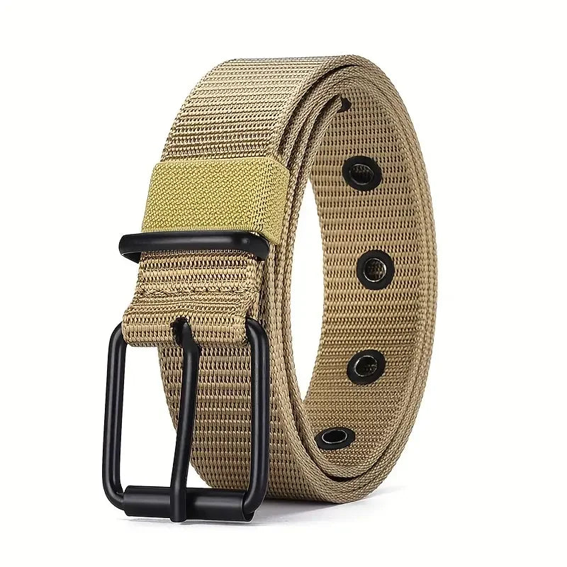 Mens Durable Nylon Canvas Belt Heavy Duty Tactical Workbelt - Smarsty