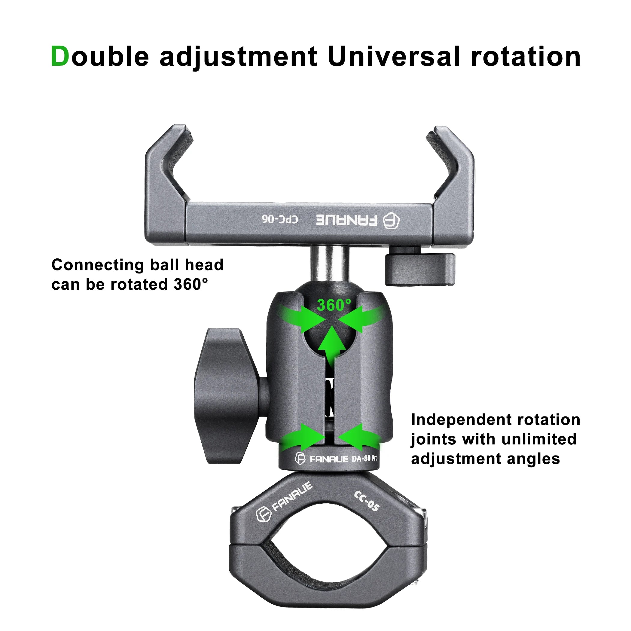 Motorcycle Phone Holder Handlebar Mount Quick Disassembly - Smarsty