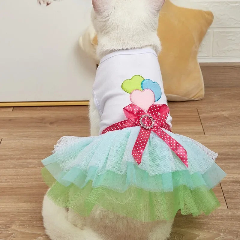 Cute Lace Puppy Dress for Summer Pet Apparel - Smarsty