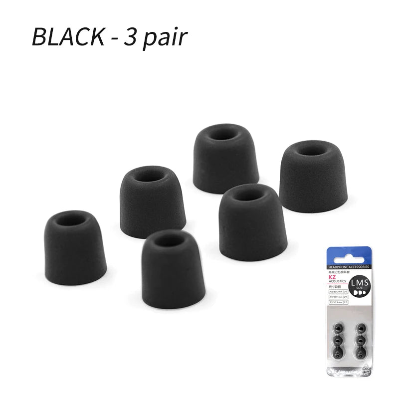 KZ Memory Foam Ear Tips for Ultimate Comfort and Noise Isolation - Smarsty